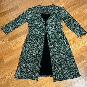 Vintage 1990’s Connected Apparel, 3/4 sleeve multicolor midi dress. Size 8.